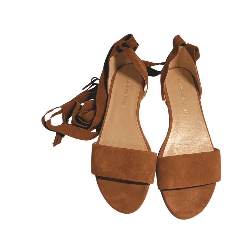 Stuart Wietzman Suede Lace Sandals